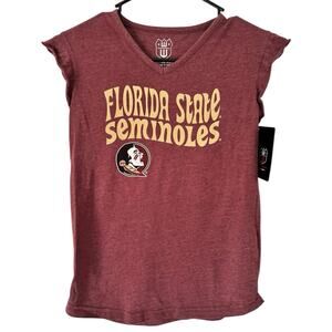 NWT Wes And Willy Florida State Seminoles Graphic T-Shirt Girls Size 10